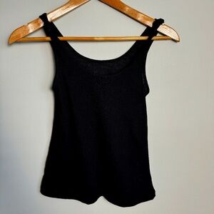 Mini Molly by Molly Bracken Girls Knitted Tank Top Black Size 14y Athleisure